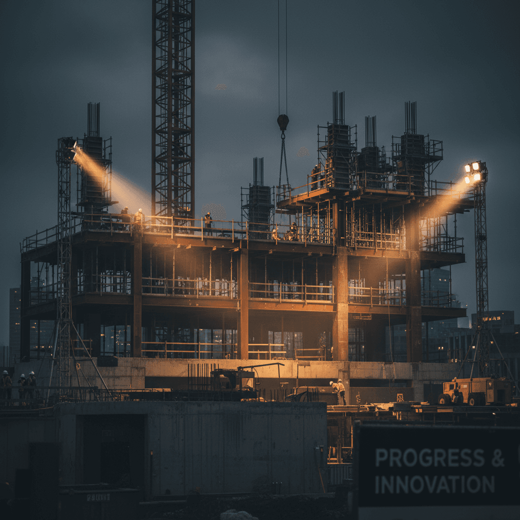 Commercial construction project completed